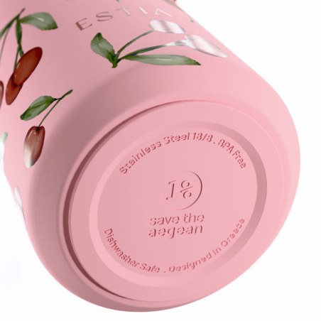 Estia Θερμός Pulse Save The Aegean 500ml Cherry Rose