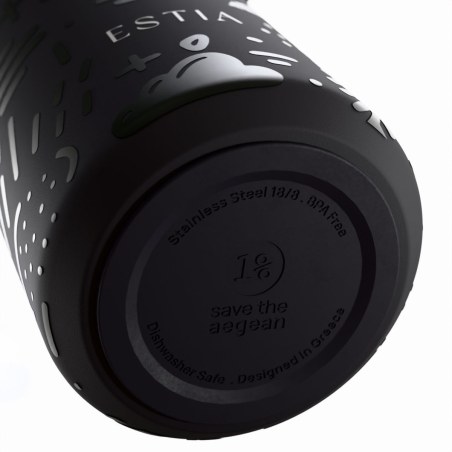 Estia Θερμός Pulse Save The Aegean 500ml Noir Echo