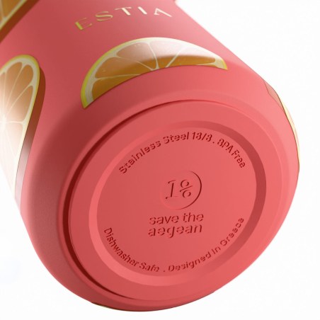 Estia Θερμός Pulse Save The Aegean 500ml Orange Pop