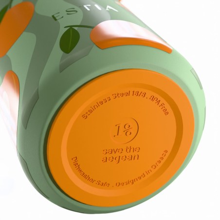 Estia Θερμός Pulse Save The Aegean 500ml Peach Garden