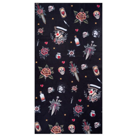 Estia Πετσέτα Θαλάσσης Microfiber Με Τσαντάκι Old School