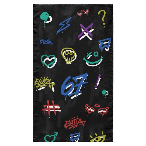 Estia Πετσέτα Θαλάσσης Microfiber Με Τσαντάκι Six Seven