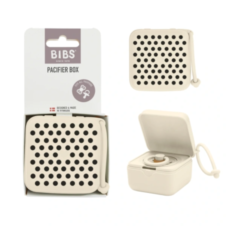 Θήκη Πιπίλας BIBS Polka Ivory Black