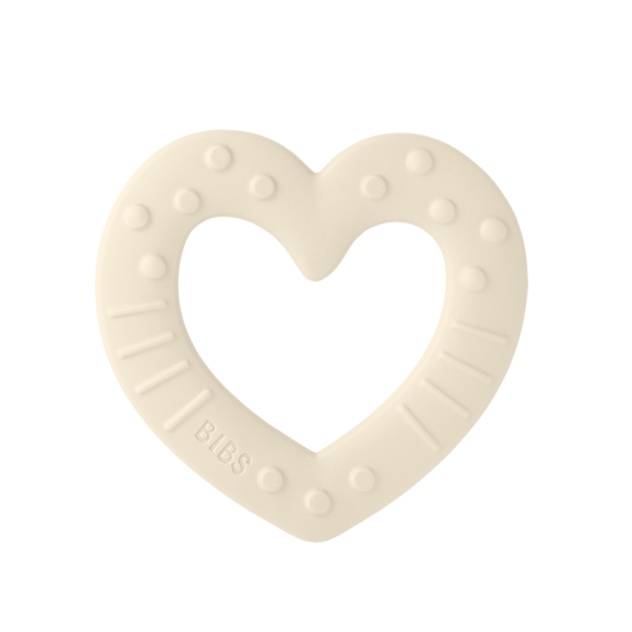 Μασητικό Οδοντοφυίας BIBS Heart Ivory