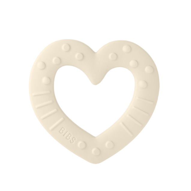 Μασητικό Οδοντοφυίας BIBS Heart Ivory