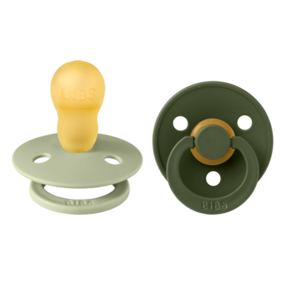 Πιπίλες 2 Τεμαχίων BIBS Colour Sage Hunter Green