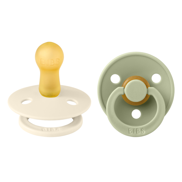 Πιπίλες 2 Τεμαχίων BIBS Colour Ivory Sage No. 2