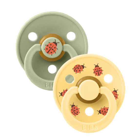 Πιπίλες 2 Τεμαχίων BIBS Studio Collection Ladybug Sage...