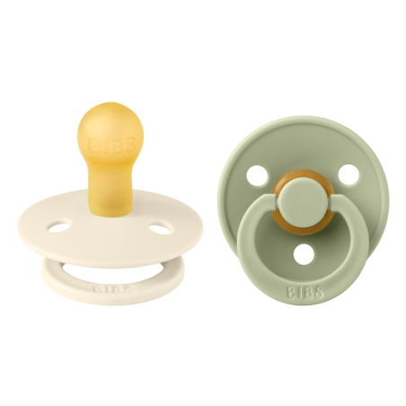 Πιπίλες 2 Τεμαχίων BIBS Colour Ivory Sage No. 1