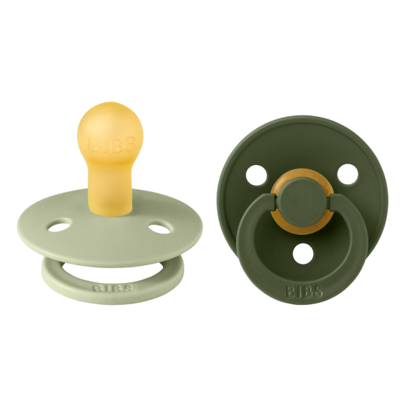 Πιπίλες 2 Τεμαχίων BIBS Colour Sage Hunter Green No. 1
