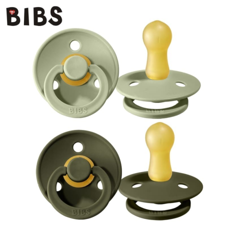 Πιπίλες 2 Τεμαχίων BIBS Colour Sage Hunter Green No. 1