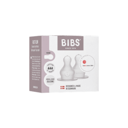 Σετ Θηλές Στρογγυλές Silicone Μεγάλης Ροής 6+ Μηνών Bibs