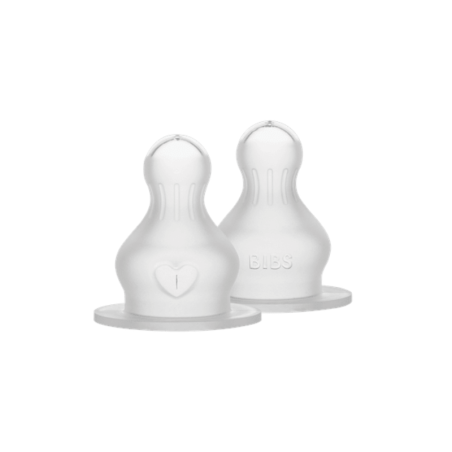 Σετ Θηλές Στρογγυλές Silicone 2+ Μηνών Μεσαίας Ροής Bibs