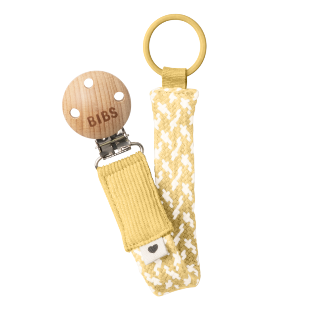 Κλιπ Πιπίλας Bibs Braided Pale Butter/Ivory