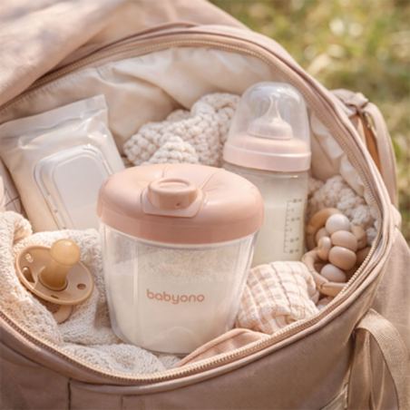 Φορητό Δοχείο για Γάλα Σκόνη BabyOno με 4 Θήκες BN1022/01