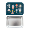 Δοχείο Φαγητού Ανοξείδωτο Ατσάλι A Little Lovely Company Robots 900ml LBSSRO59