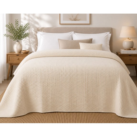 Κουβέρτα Πικέ Le Blanc Sanforized New Cotton Rich Μονή...
