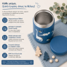 Θερμός Φαγητού Ανοξείδωτο Ατσάλι Fresk Dino 500ml FR-FD120-10
