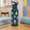 Παγούρι Ανοξείδωτο Διπλό Τοίχωμα Α Little Lovely Company XL Robots 500ml DBSXRO104