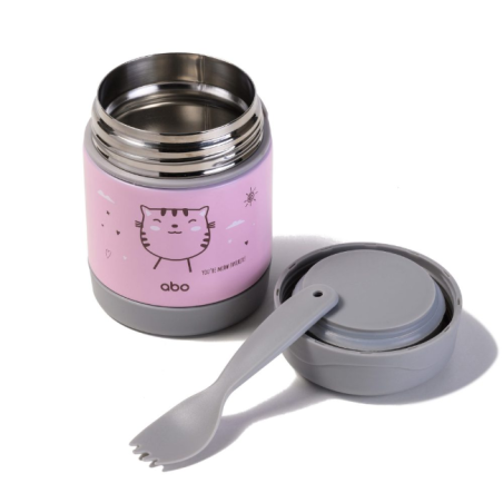 ΑΒΟ Θερμος Φαγητου 300Ml Με Κουταλοπιρουνο You'Re Meow Favorite