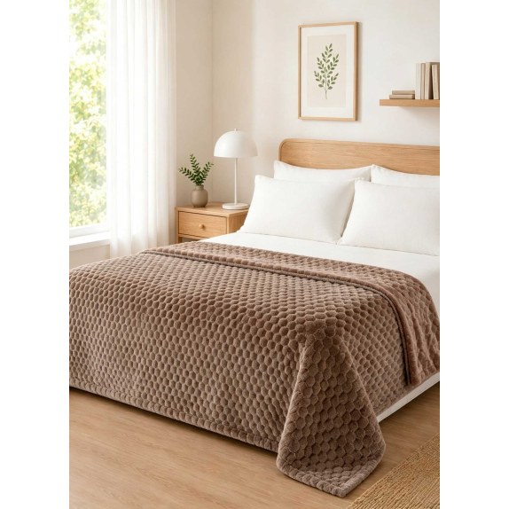 Κουβέρτα Fleece NESTIQ TAUPE-5210186103975