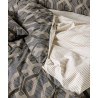 Σετ Σεντόνια Υπέρδιπλα 4 Τεμαχίων Kentia Alexei 15 Grey-Black-Mustard-Off White 240x270