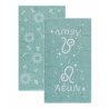 Σετ Πετσέτες Προσώπου 2 Τεμαχίων Kentia Astrology-Leon Light Blue-Ecru 50X90