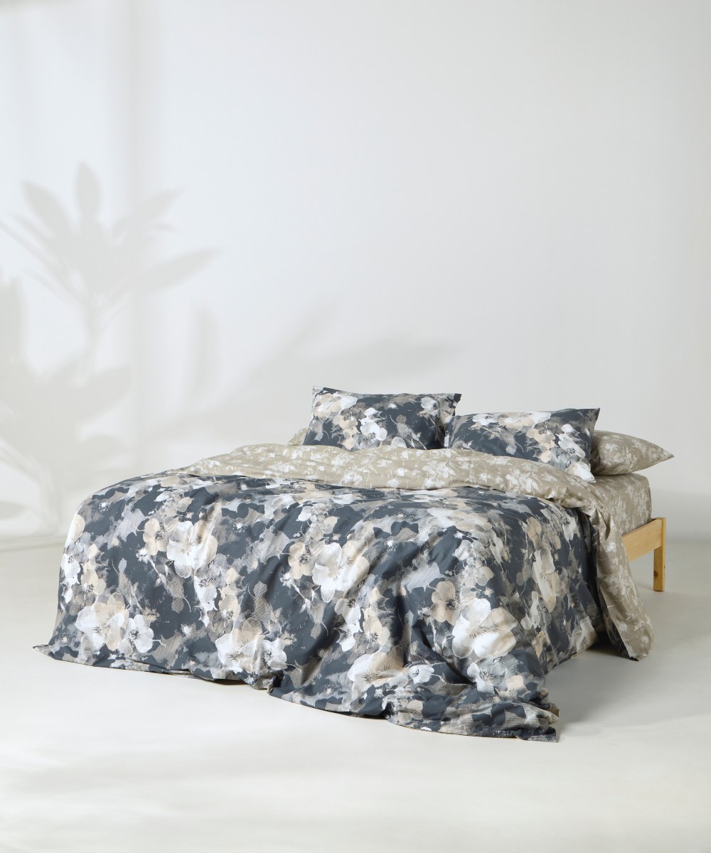 Σετ Παπλωματοθήκη King Size 3 Τεμαχίων Kentia Azaro Blu