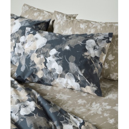 Σετ Παπλωματοθήκη Υπέρδιπλη 3 Τεμαχίων Kentia Azaro Blue-Beige-White 225x245