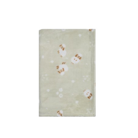 Κουβέρτα Fleece Αγκαλιάς Kentia Benzi Green-White-Brown 80x100