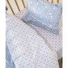 Σετ Σεντόνια Κούνιας 3 Τεμαχίων Kentia Besty Baby Blue-Cream 120x170
