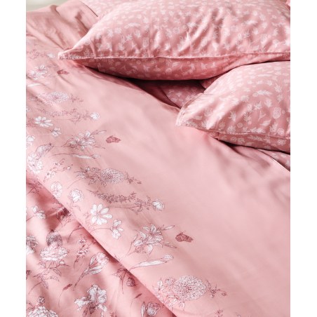 Σετ Σεντόνια Υπέρδιπλα 4 Τεμαχίων Kentia Brighton Pink-Bordeaux-White 240x270