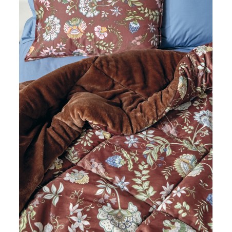 Κουβερτοπάπλωμα King Size Kentia Cortney Terracotta-Green-Blue-Pink 260x240