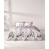 Σετ Σεντόνια Υπέρδιπλα 4 Τεμαχίων Kentia Cruso White-Brown 240x270