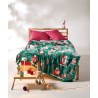 Παιδική Κουβέρτα Fleece Μονή Kentia Cupid Green-Red-White 160x220