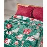 Παιδική Κουβέρτα Fleece Μονή Kentia Cupid Green-Red-White 160x220