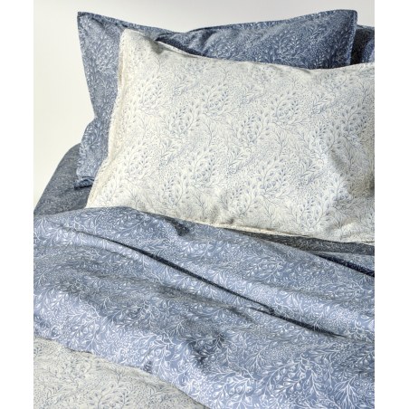 Σετ Παπλωματοθήκη King Size 3 Τεμαχίων Kentia Elsy 01 Beige- Raf Blue 260x240
