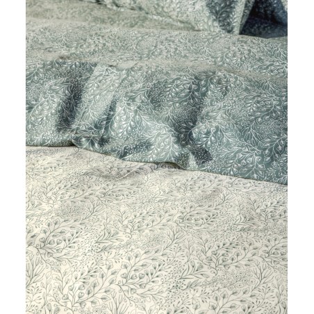 Σετ Παπλωματοθήκη King Size 3 Τεμαχίων Kentia Elsy 02 Beige- Green 260x240