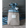 Σετ Παπλωματοθήκη Μονή 2 Τεμαχίων Kentia Esra 01 Blue-Brown-Beige 165x245