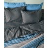 Σετ Παπλωματοθήκη Υπέρδιπλη 3 Τεμαχίων Kentia Esra 01 Blue-Brown-Beige 225x245