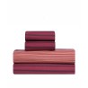 Σετ Σεντόνια Μονά Με Λάστιχο 3 Τεμαχίων Kentia Esra 17 Burgundy-Dark Red-Orange 90x200+35