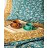 Σετ Σεντόνια Μονά 3 Τεμαχίων Kentia Fay Petrol-Mustard-Green-Pink 160x270
