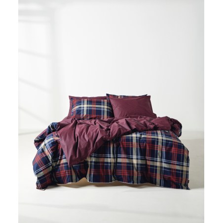 Σετ Παπλωματοθήκη Υπέρδιπλη 3 Τεμαχίων Kentia Festival 01 Red-Blue-Khaki 225x245