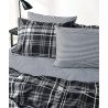 Σετ Παπλωματοθήκη Μονή 2 Τεμαχίων Kentia Festival 30 Black-Grey-White 165x245