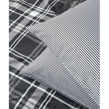 Σετ Μαξιλαροθήκες 2 Τεμαχίων Kentia Festival 30A Black-White 50X70