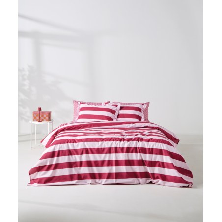 Σετ Σεντόνια Υπέρδιπλα 4 Τεμαχίων Kentia Iokasti 27 Magenta-Pink 240x270