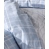 Σετ Παπλωματοθήκη Μονή 2 Τεμαχίων Kentia Jinu 16 Light Blue-White 165x245