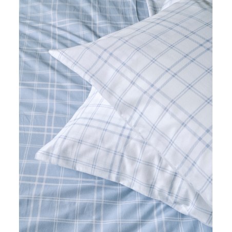 Σετ Μαξιλαροθήκες 2 Τεμαχίων Kentia Jinu 16A White-Light Blue 50X70