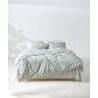 Σετ Παπλωματοθήκη Υπέρδιπλη 3 Τεμαχίων Kentia Jinu 36 Light Green-White 225x245