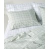 Σετ Παπλωματοθήκη Υπέρδιπλη 3 Τεμαχίων Kentia Jinu 36 Light Green-White 225x245